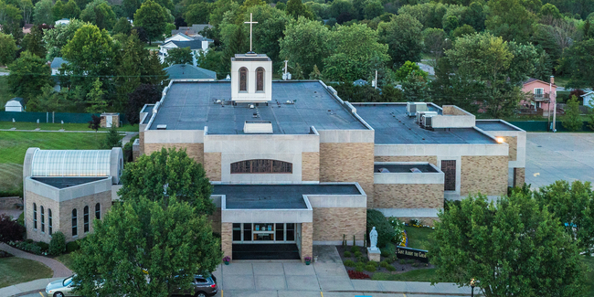 Aerial of St Albert The Great-11